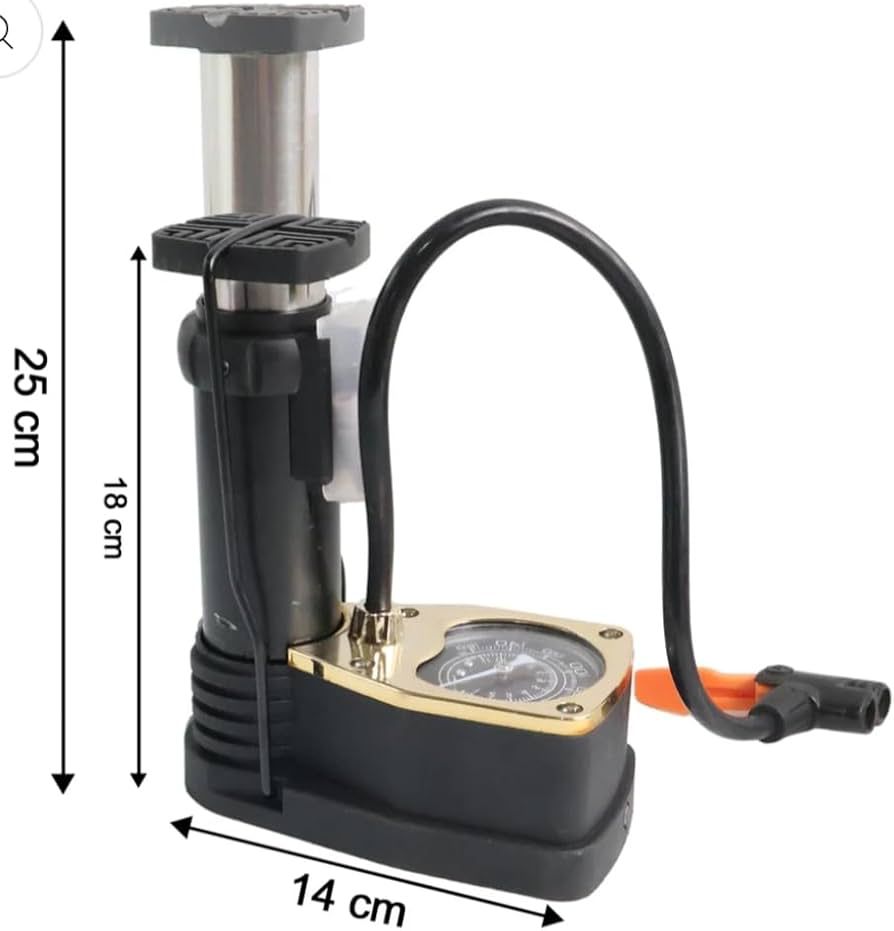 Portable Foot Air Pump for Car, Bicycle, Motorcycle & Sports Balls